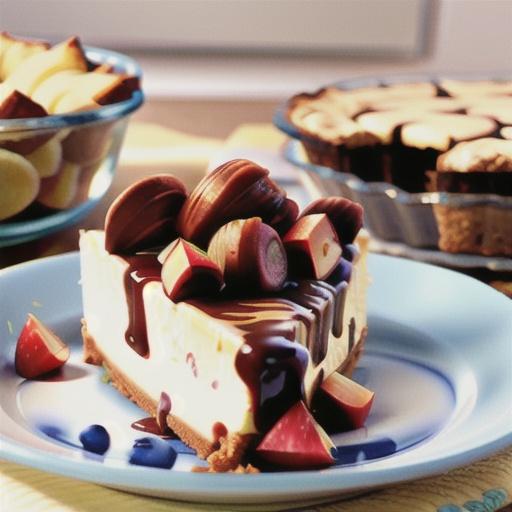 No-Bake Cheesecake with Cool Whip and Apples