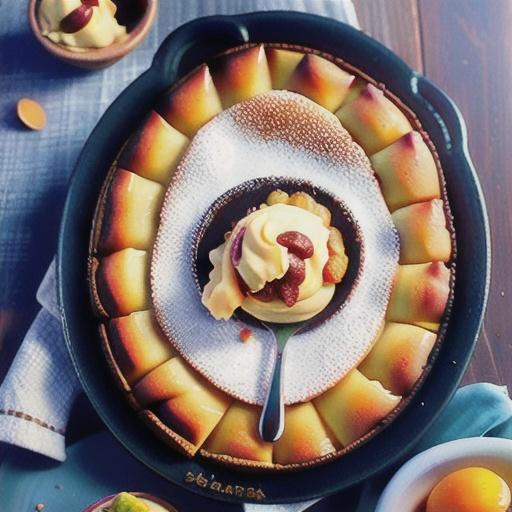 Apricot and almond clafoutis