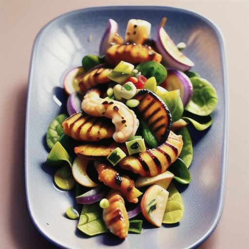 Chermoula-grilled calamari salad