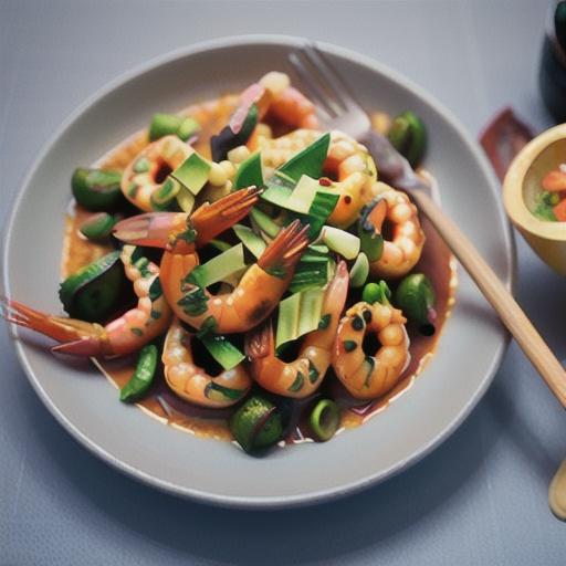 Spicy prawn curry