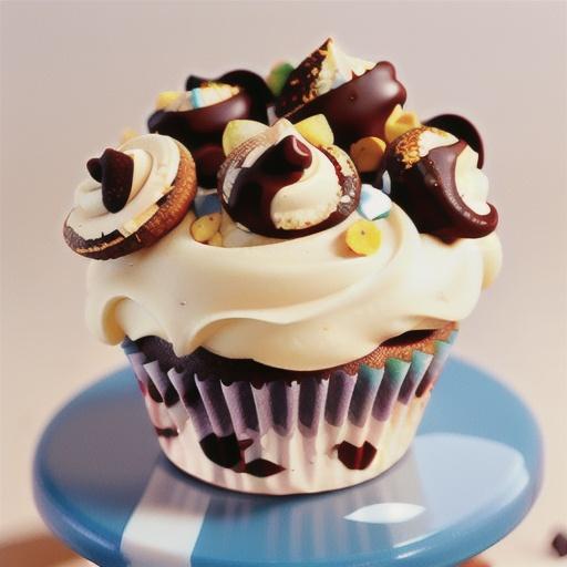 Choc-chip baby cupcakes