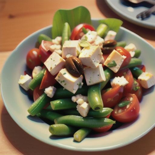 Green Beans with Tomatoes and Feta