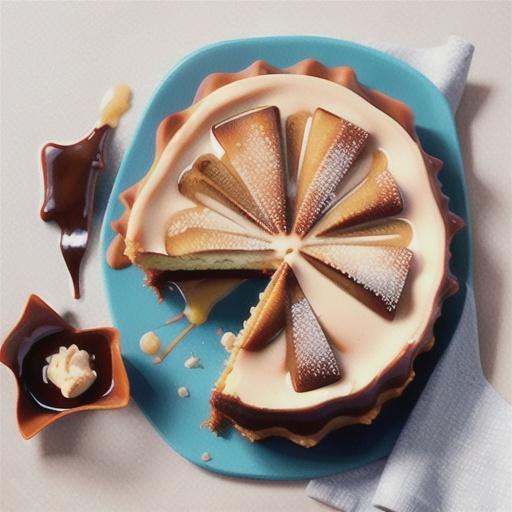 Burnt-orange toffee cheesecake