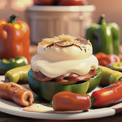 Sausage Alfredo Stuffed Peppers