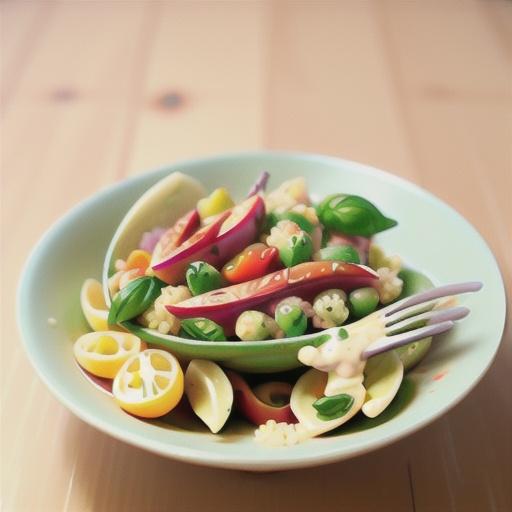 Tuscan Couscous with Lemon Basil Dressing
