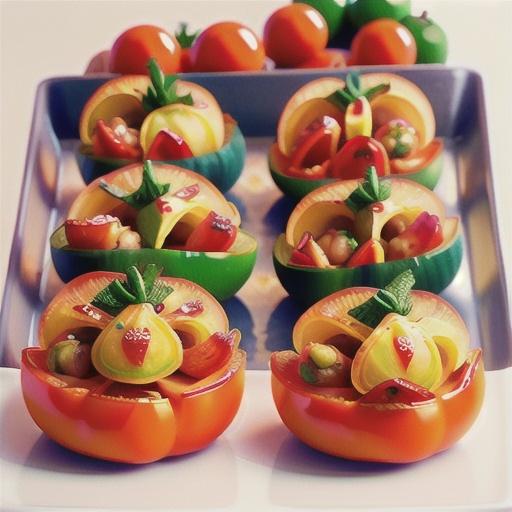 Tuna-stuffed baked tomatoes