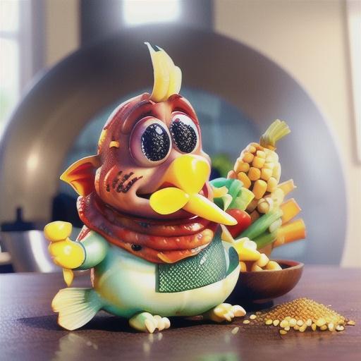 Cajun fish with fresh corn