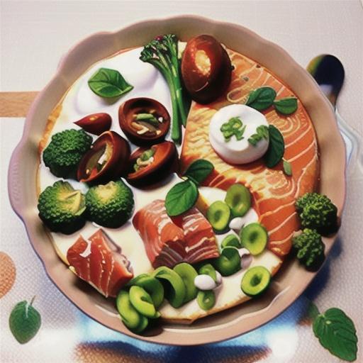 Edamame, broccolini and salmon crustless quiche recipe