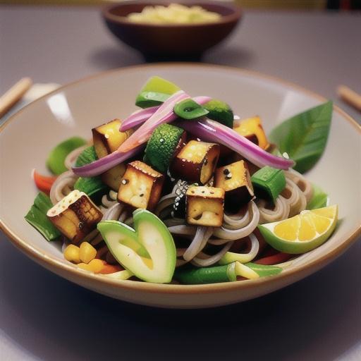 Tamarind Tofu with Vegetables and Soba