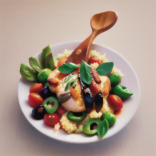 Chicken with olives and tomatoes