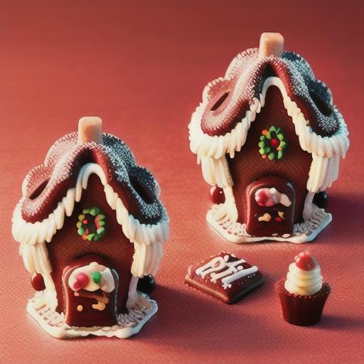 Martha's chocolate gingerbread house petit fours