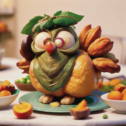 Roast turkey with apricot and hazelnut stuffing