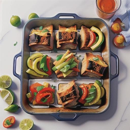 10-minute chicken fajita tray bake recipe