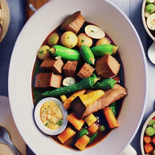 Beef and vegetable pot roast