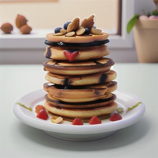 Berry pikelet stack