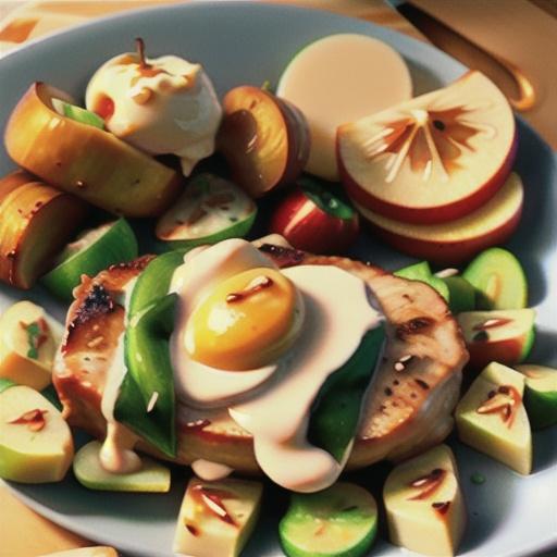 Pork Chops with Apple and Cream Sauce