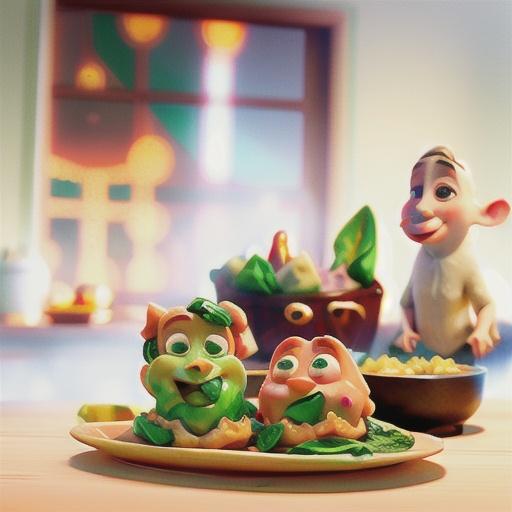 Pork and spinach dumplings