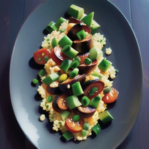 Roast duck, cherry & couscous salad