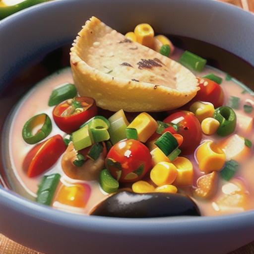 Chicken Taco Soup for Two