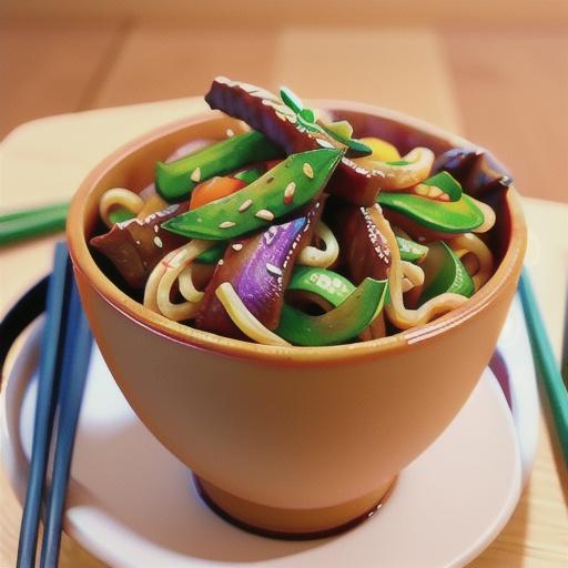 Sesame teriyaki beef & noodle stir-fry