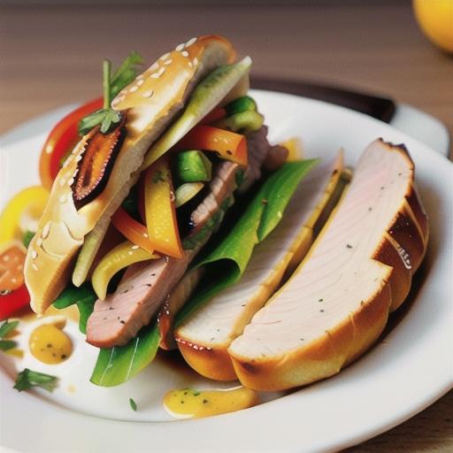 Tangy Sliced Pork Sandwiches