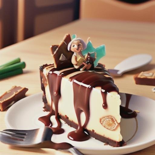 Baked dulce de leche cheesecake with toffee shards