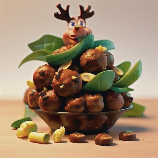 Honey Garlic Moose Meatballs