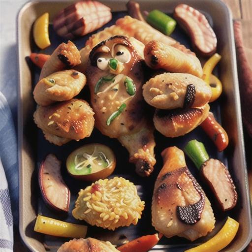 Baked BBQ Fried Chicken