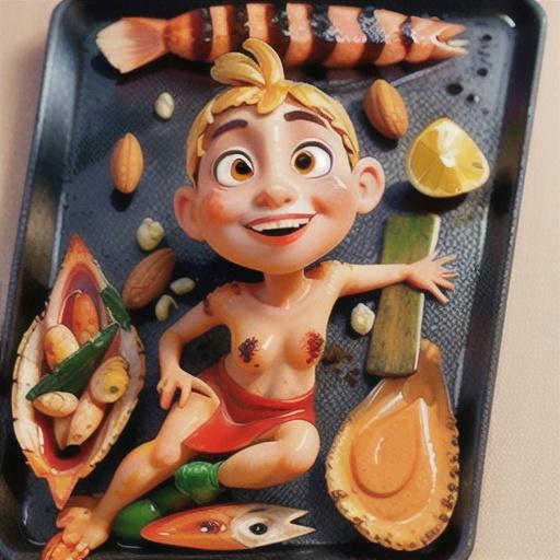 Chargrilled seafood with Romesco