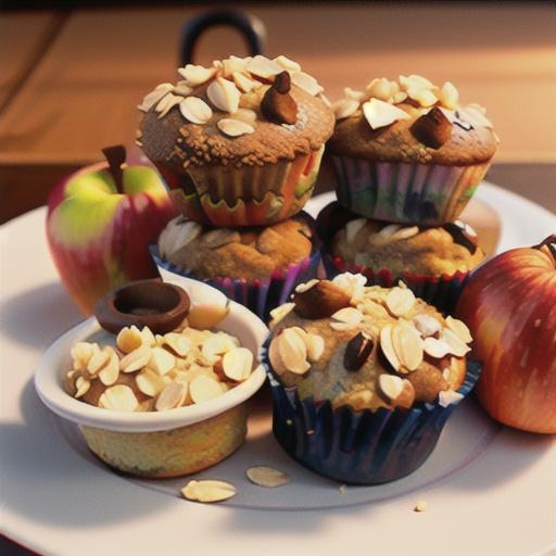 Apple Cinnamon Oatmeal Muffins