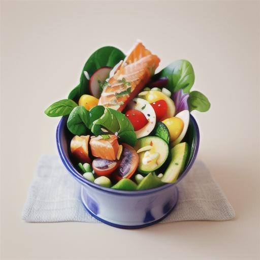 Nicoise salad with salmon