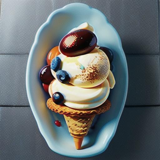 Burnt butter ice-cream