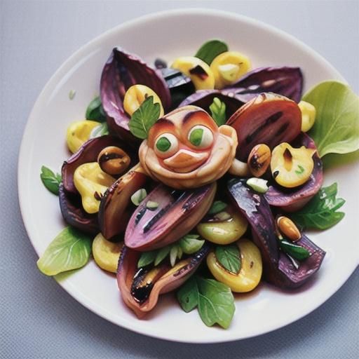 Grilled radicchio with gorgonzola dressing