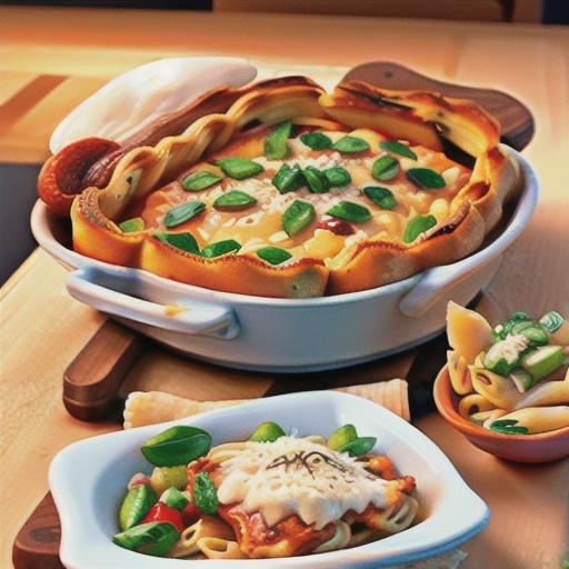 Chicken Parmesan Pasta Casserole