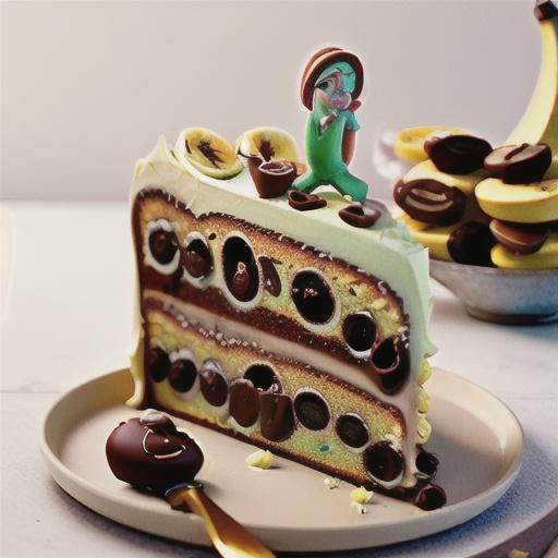 Banana and Mars Bar cake