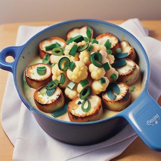 Curried Gruyere Cauliflower Gratin