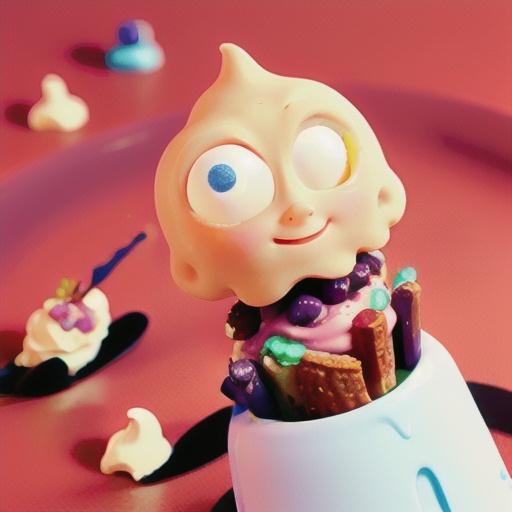 Violet crumble cheesecake cones