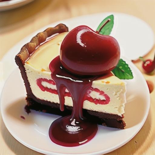 Vanilla Cheesecake with Cherry-Berry Topping