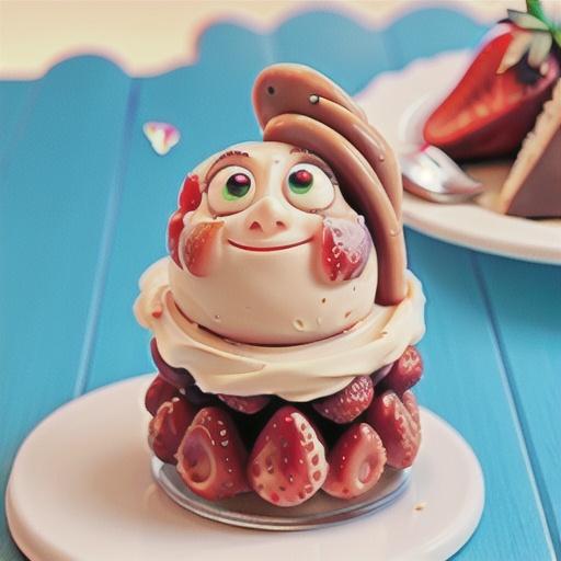 Strawberry toffee desserts