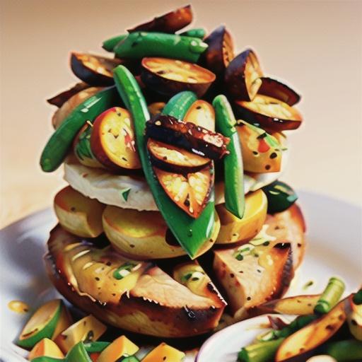 Air Fryer Mustard-Crusted Pork Tenderloin with Potatoes and Green Beans