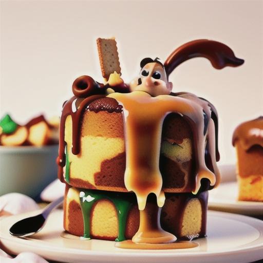 Caramel-Frosted Pound Cake