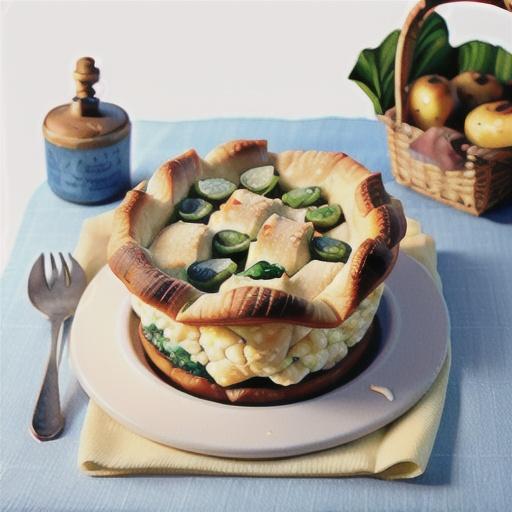 Potato and feta picnic pie