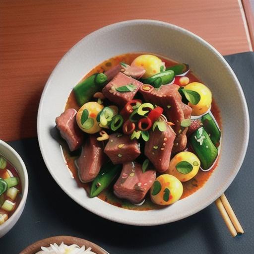 Sichuan beef with chilli & capsicum