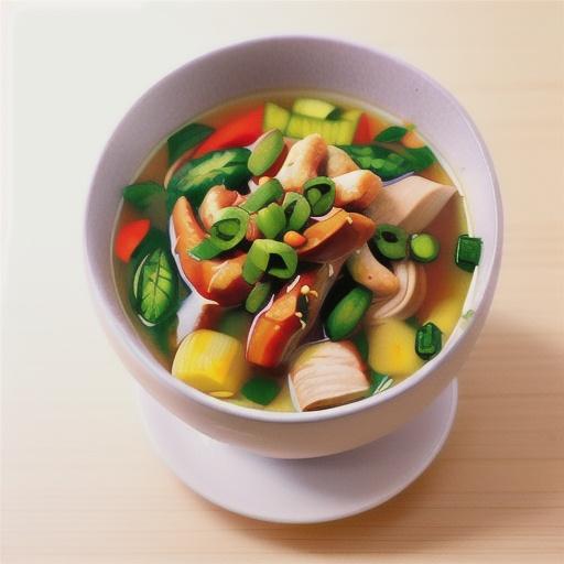 Asian chicken soup