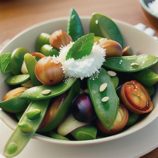 Snow Peas with Water Chestnuts