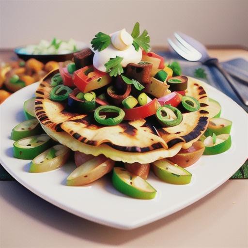 Ground Beef and Potato Tostadas
