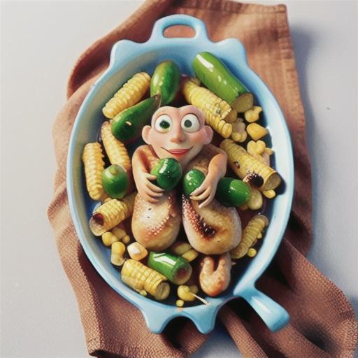 Honey-mustard chicken with corn pilaf