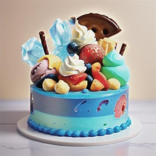 Blue lagoon ice-cream cake recipe