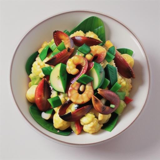 Cauliflower fried rice with prawns recipe