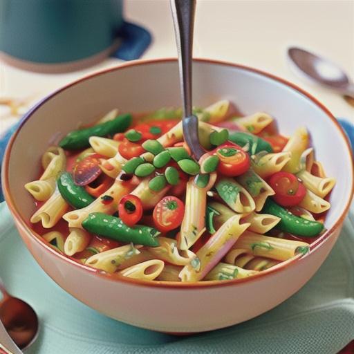 Pasta e fagioli (pasta and beans)